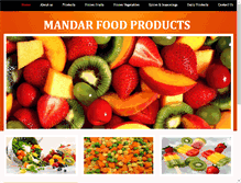 Tablet Screenshot of mandarfood.com